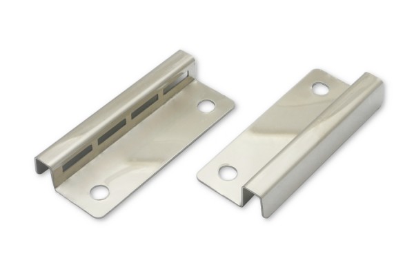 Eindplaten voor staafmechanieken, 50 mm, vernikkeld