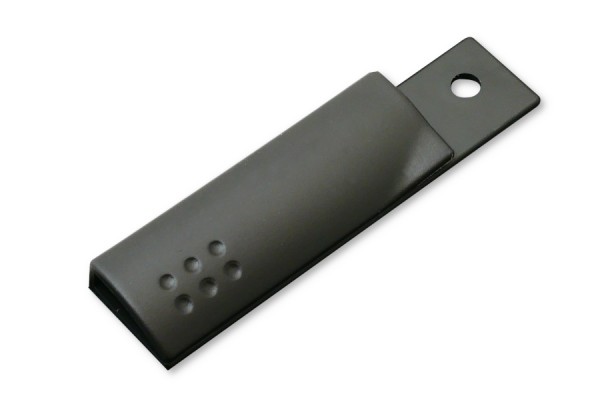 Vleugelklemprofielen, 65 mm, zwart