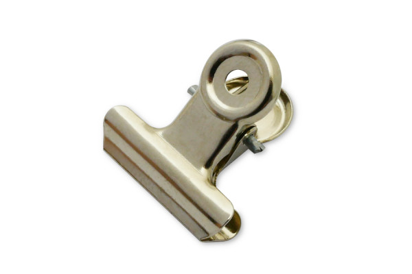 Mini-Briefklemmen, 21 mm breed, vernikkeld