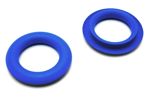 Grijpringetjes, van kunststof, blauw