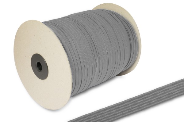 Plat rubber, op rol van 500 m, grijs