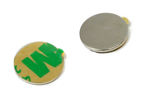 Schijfmagneten, 12,0 x 1 mm, zelfklevend