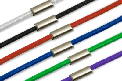 Elastische koorden gemonteerd op een ring