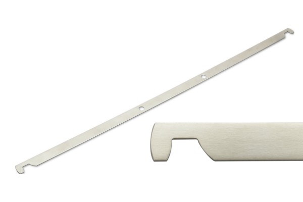 Ophangsrails, vernikkeld, 80 mm perforatie