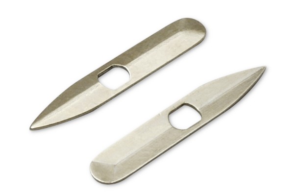 Metalen splitpennen voor textielgarens, vernikkeld