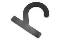 Collectiehaken<BR> van kunststof,<BR> 72 x 72 x 2 mm,<BR> zwart