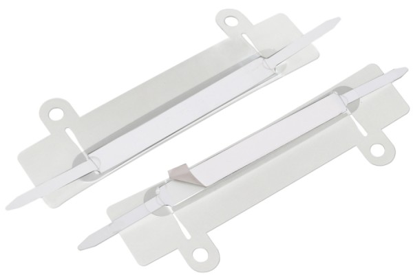SK-hechtmechanismen, met Afhechtmechanieken, Afdekstrips 95 x 12 mm, transparant