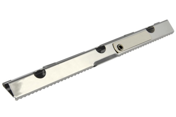 Blokklemmen, 185 mm breed, vernikkeld, met hendel