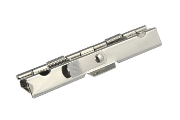 Blokklemmen, 89 mm breed, vernikkeld, met hendel