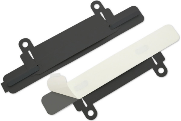 SK-hechtmechanismen, met afhechtvoorziening, 150 x 20 mm, zwart