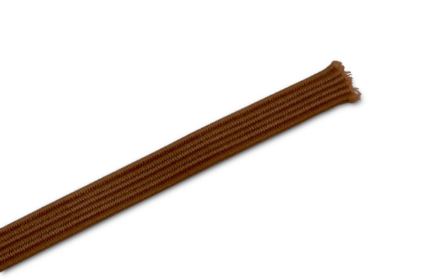 Plat rubber als op maat gesneden stukken, bruin