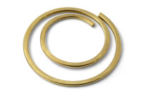 Ronde "circular" paperclips, <BR>diameter 20 mm, <BR>vermessingd