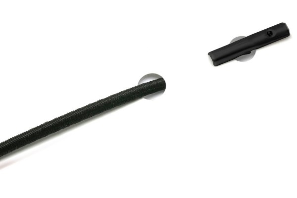 Elastiekjes met Splitpennen, zwart