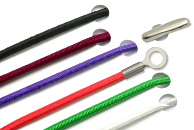 Elastische koorden met splitpen en gesloten kabelschoen
