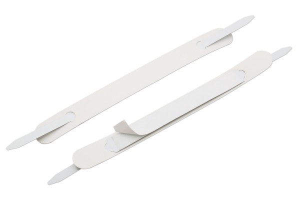 SK-hechtmechanismen, Afdekstrip 120 x 12 mm, wit