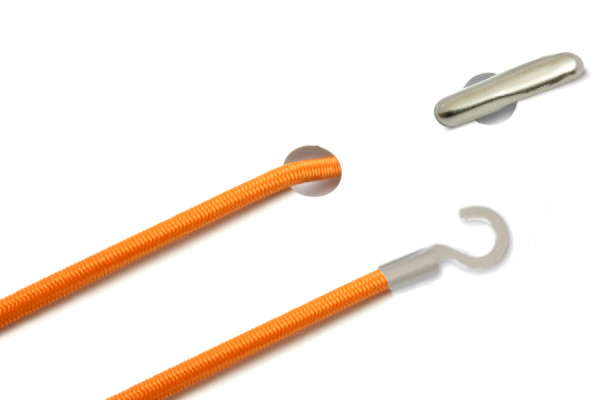 Elastische koorden met split en open kabelschoen, oranje