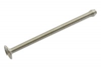 Spiraalveren<BR> met rand, <BR>65 mm, vernikkeld