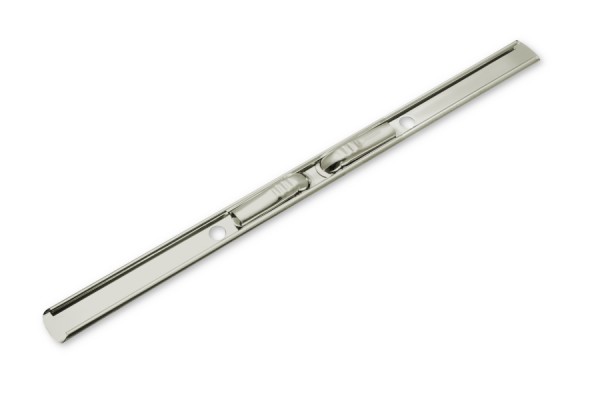 Schuif-afdekstrips voor spiraalveren, 202 x 13 mm, vernikkeld