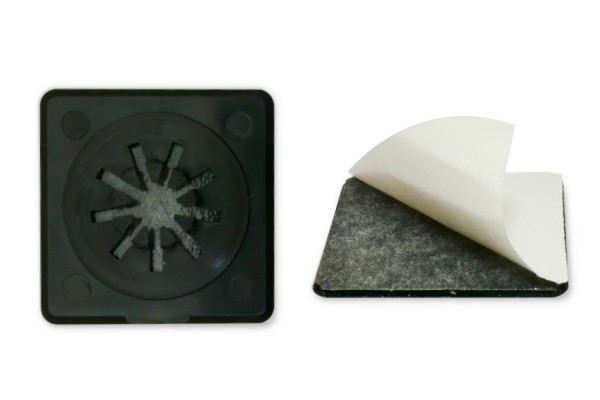 CD-houders, 40 x 40 mm, zwart