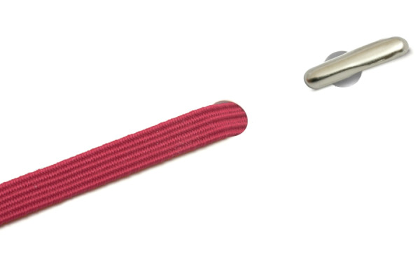 Plat rubber met ronde splitpennen, bordeaux