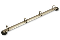Magnetische ringbandmechanieken,<BR> DIN A4,<BR> R-vorm, met 4 ringen