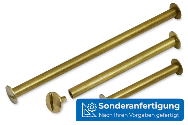 Busschroeven, messing / vermessingd, schroefkop, speciale productie