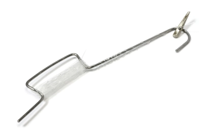 Haken met nylon draad