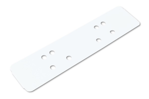 Universele plastic afhechtstrips, wit