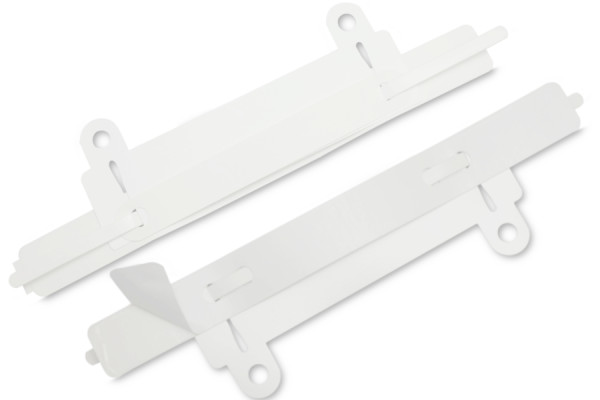 SK-hechtmechanismen, met afhechtvoorziening, ommantelde tong, 150 x 16 mm, wit